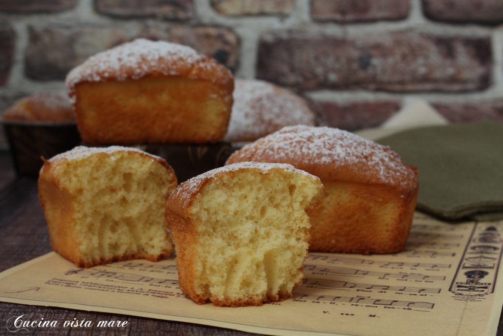 Mini plumcake de iogurte Cozinha vista mar