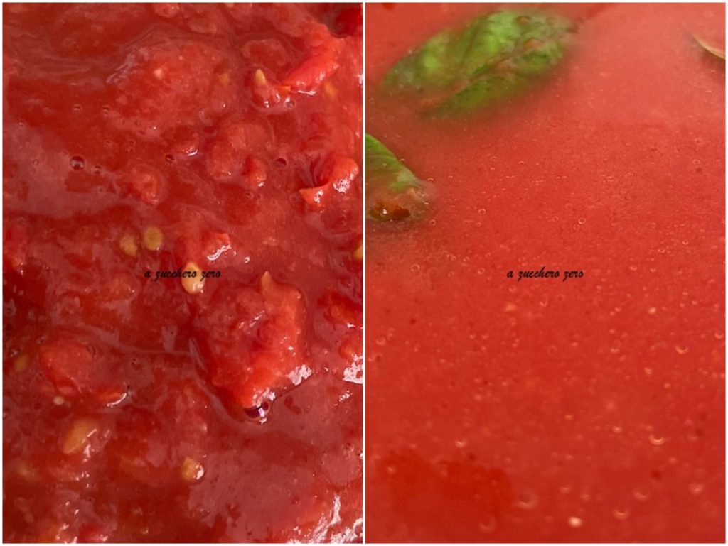 Molho de tomate cereja rústico e passado