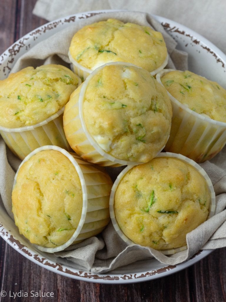 Muffin de abobrinha e feta