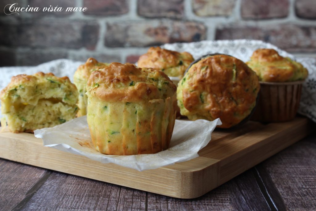 Muffin de abobrinha e stracchino Cozinha vista mar