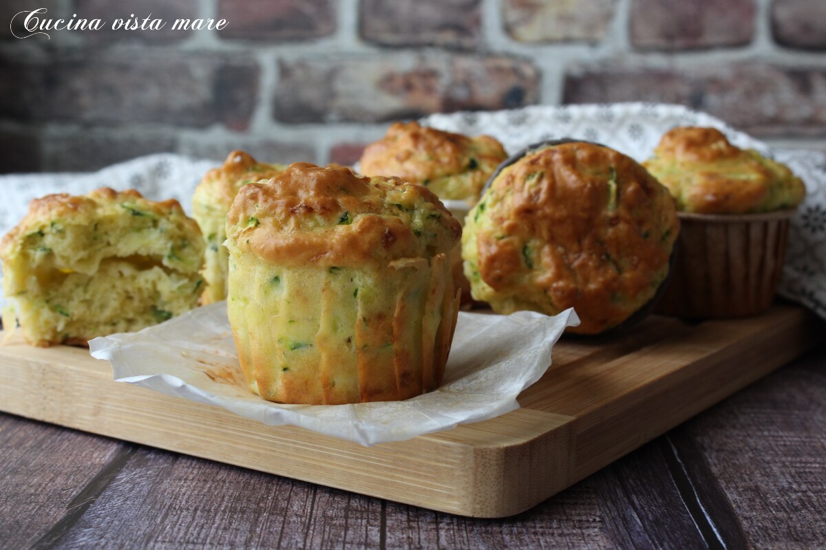 Muffin de abobrinha e stracchino