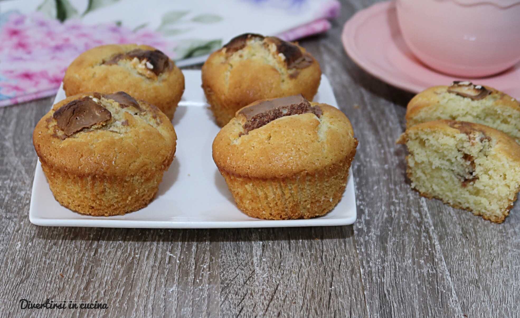 Muffin com Kinder cereais
