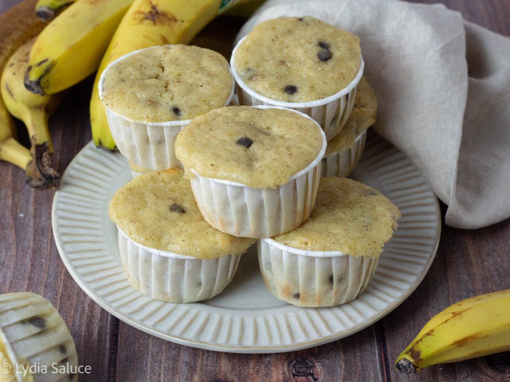 Muffin de banana e iogurte grego