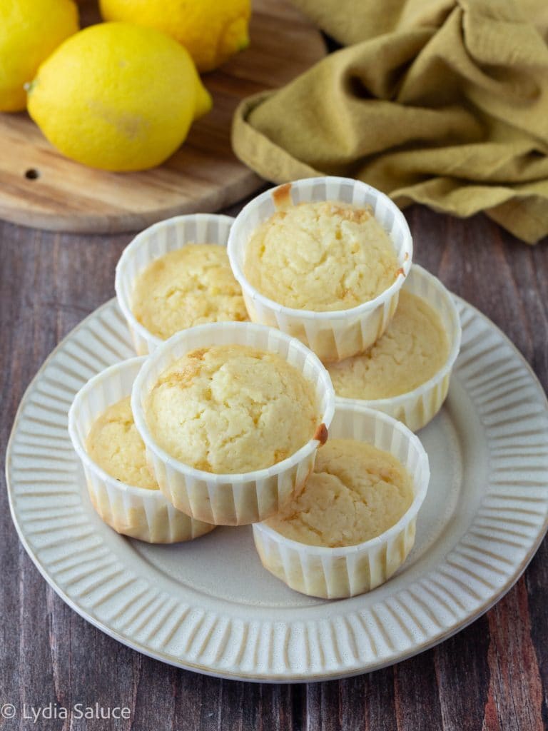 Muffin de limão e iogurte grego