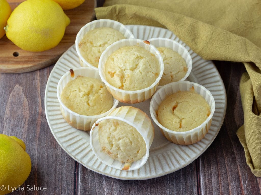 Muffin de limão e iogurte grego