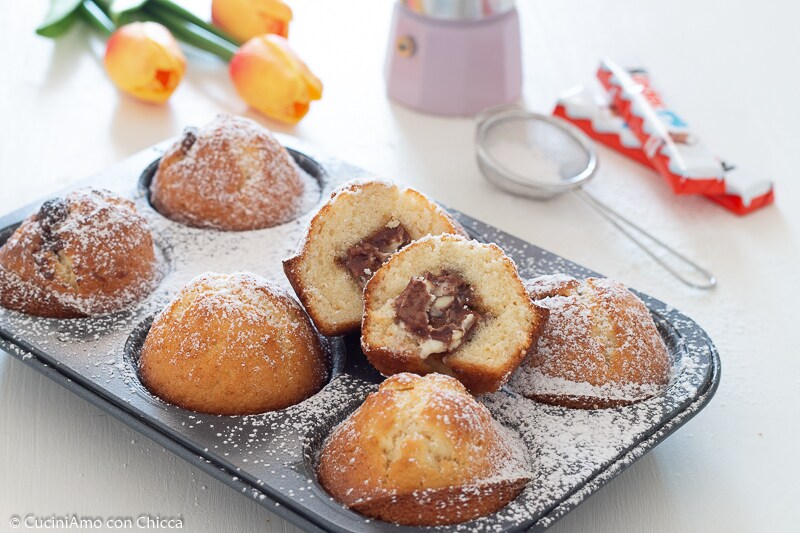 Muffin macios com kinder