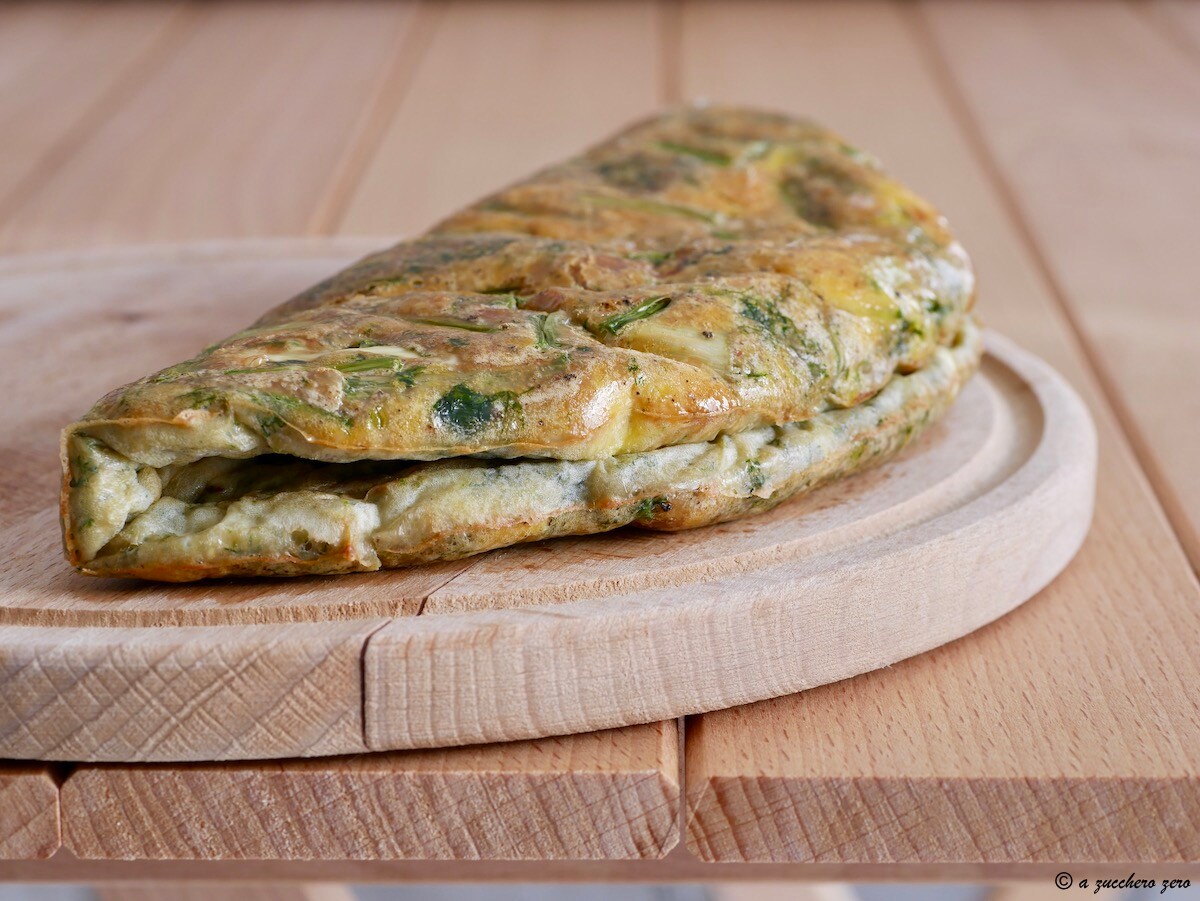 Omelete de forno com erva-doce selvagem