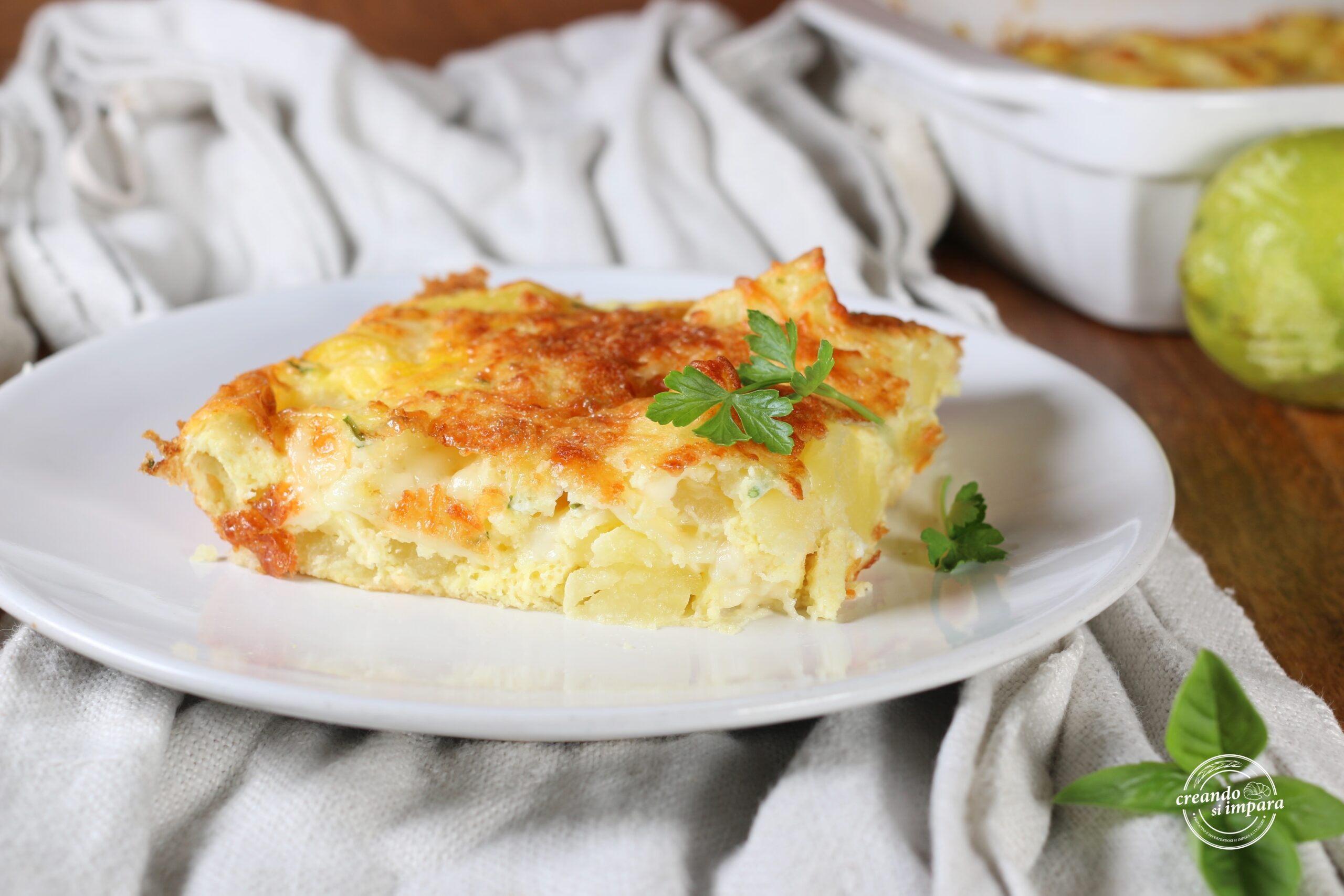 Omelete de forno com batatas