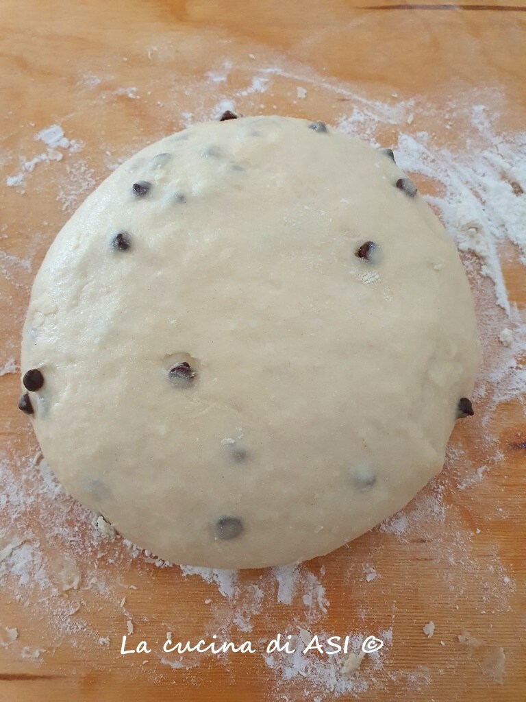 pangoccioli massa com o chocolate