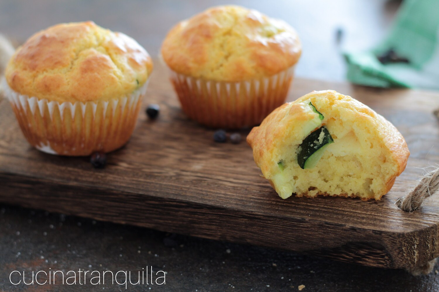 Muffins salgados de abobrinha