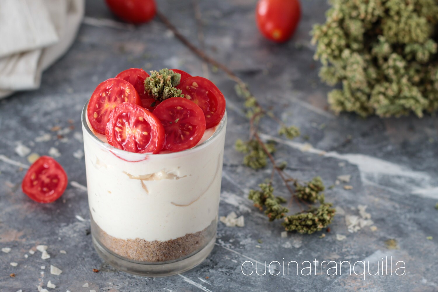 Cheesecake individual com ricota