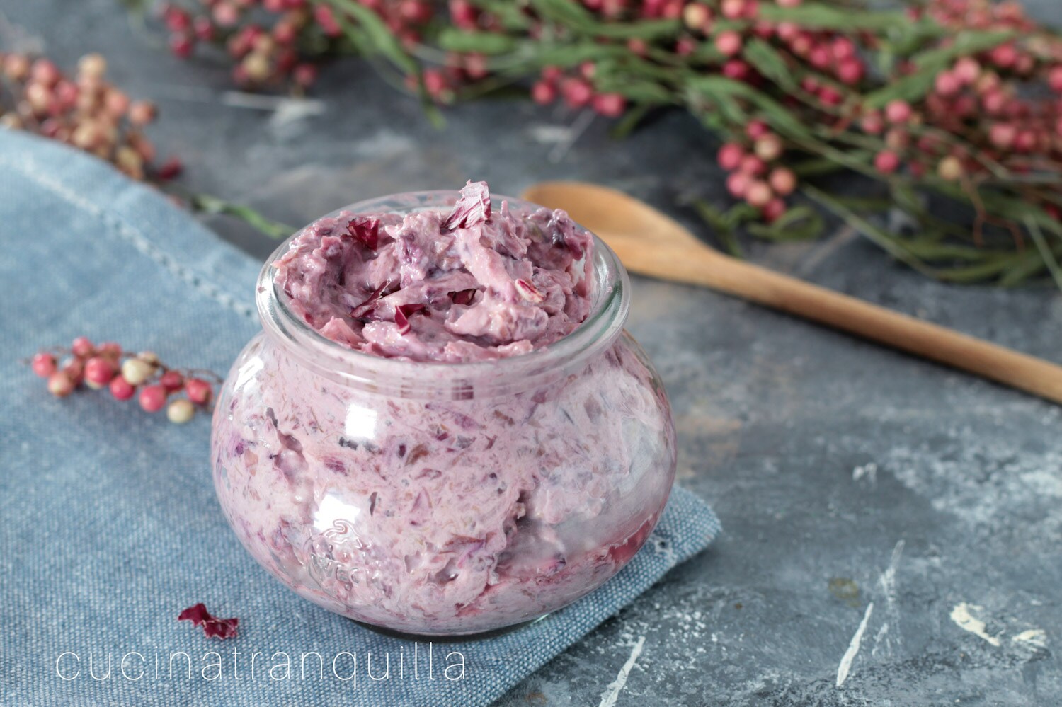 Creme de radicchio e stracchino