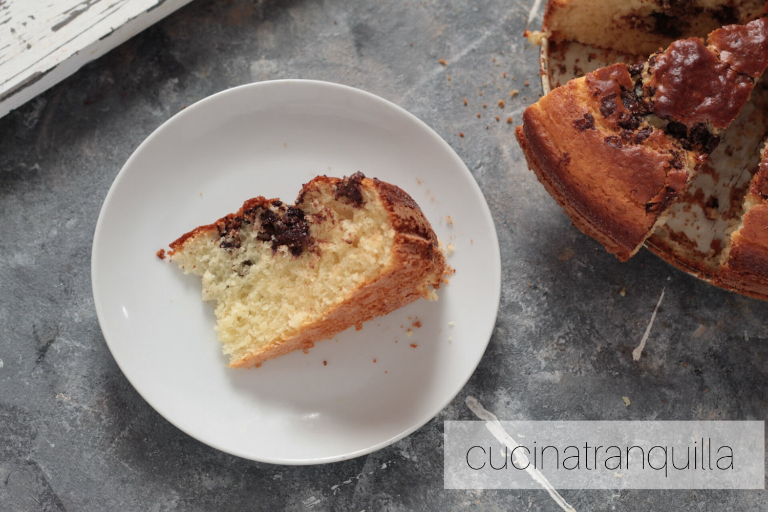 Bolo de ricota e chocolate