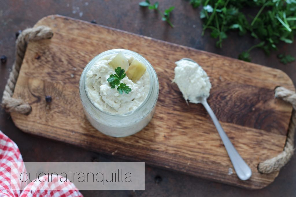 Creme de alcachofras(congeladas) e stracchino