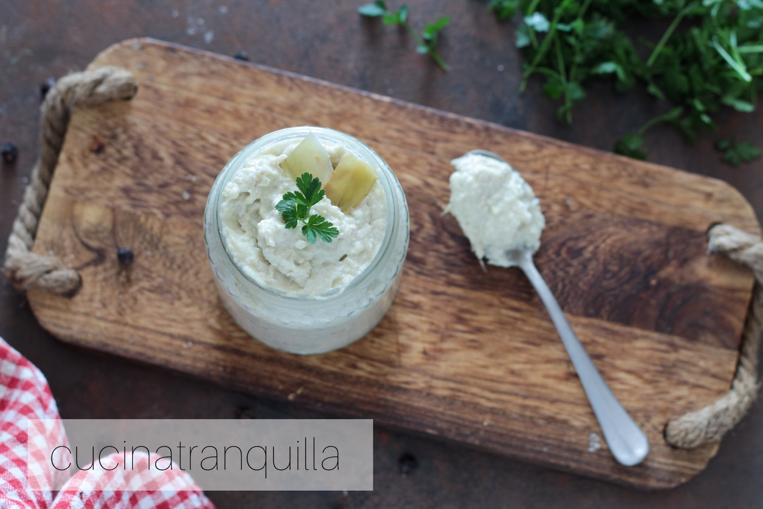 Creme de alcachofras(congeladas) e stracchino