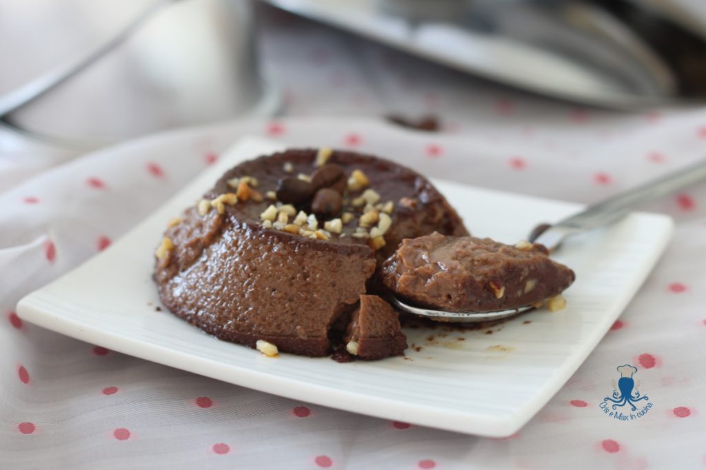 PUDIM DE CHOCOLATE E CAFÉ na panela de pressão