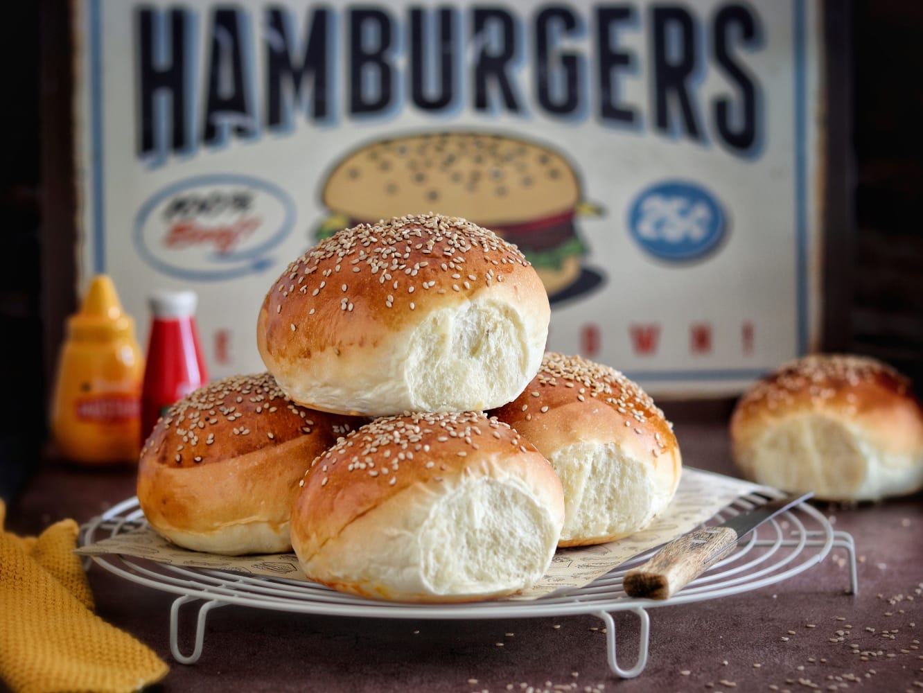 Pães de Hambúrguer