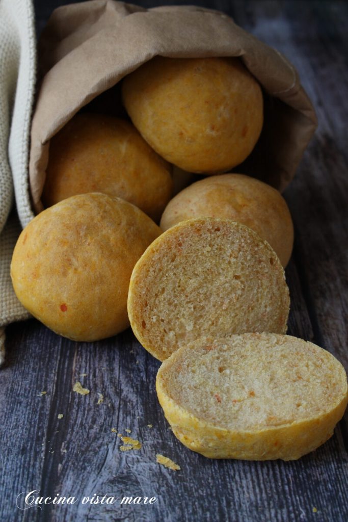 Pãezinhos de cenoura Cozinha vista mar