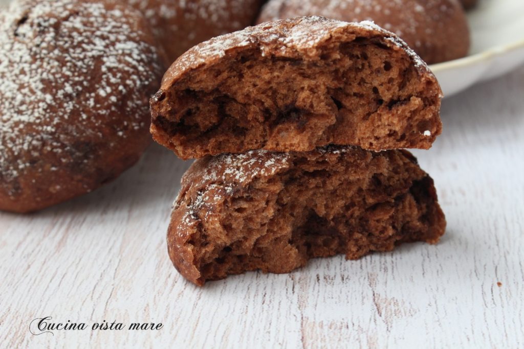 Pãezinhos doces de chocolate duplo Cozinha vista mar