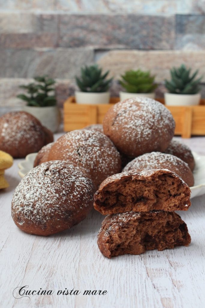 Pãezinhos doces de chocolate duplo Cozinha vista mar