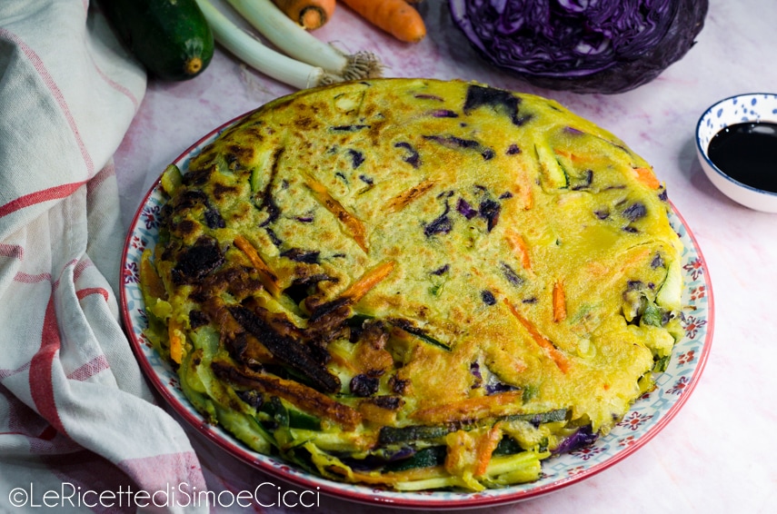 Panqueca coreana de legumes