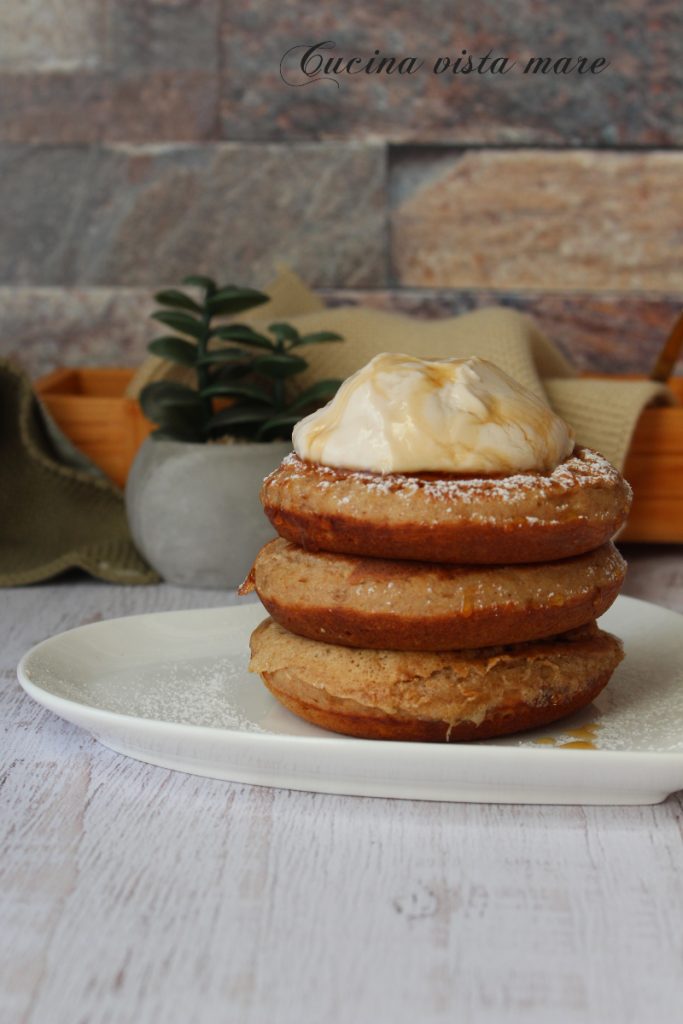 Panqueca de espelta com kefir Cozinha vista mar