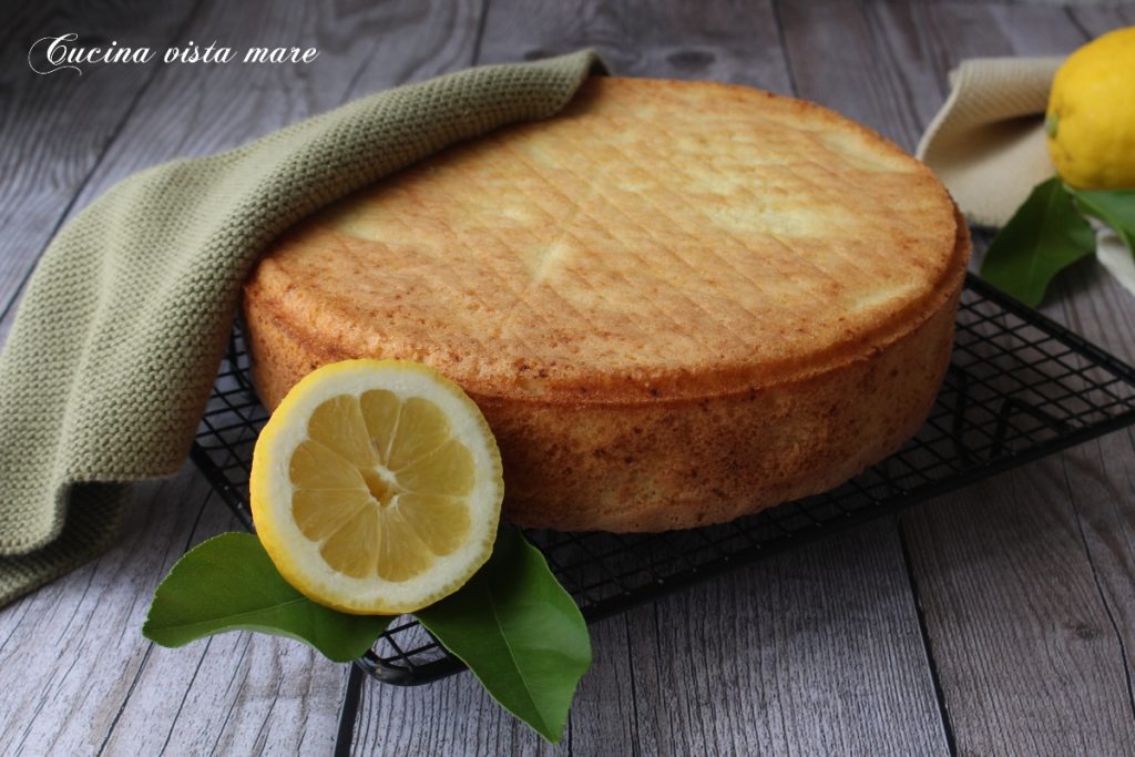 Pão de ló de limão Cozinha vista mar