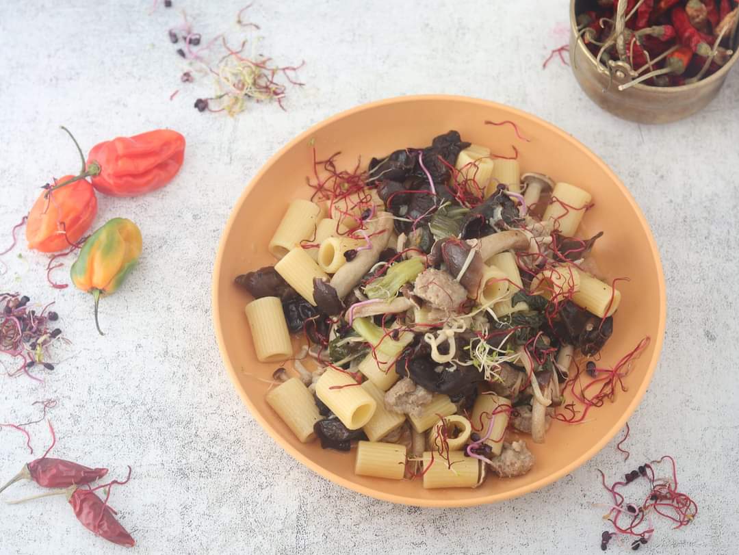 Pasta alla boscaiola (Italo-Chinês)