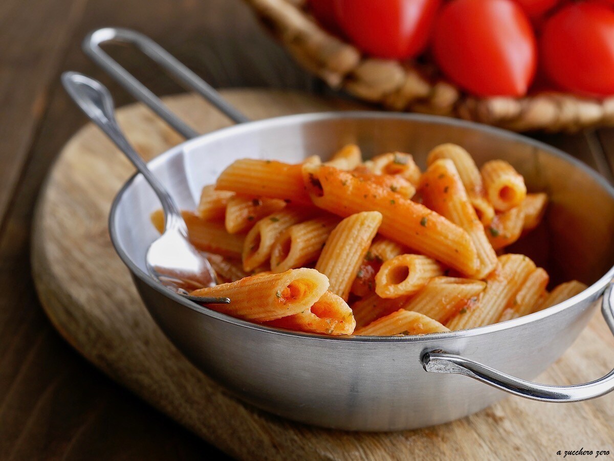 Pasta all’arrabbiata light