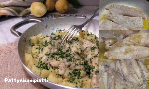 Tamboril com batatas e gremolata