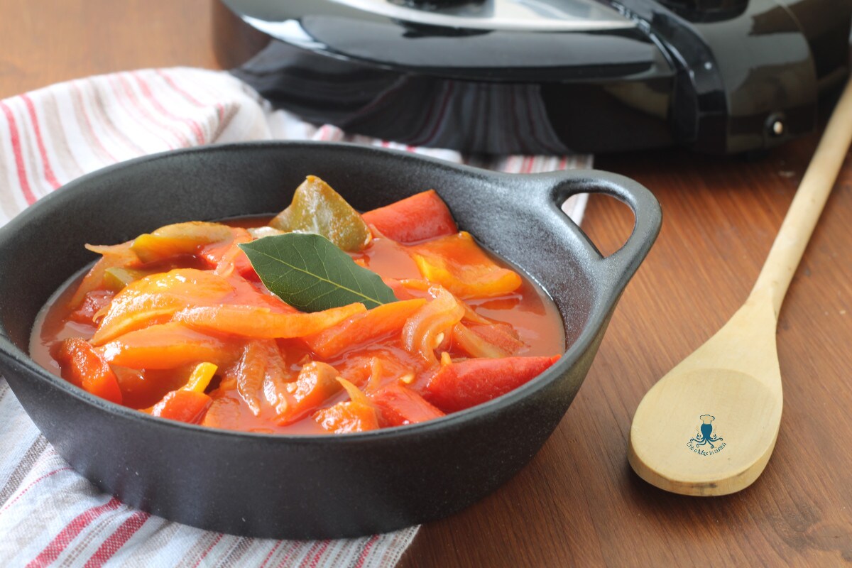 Peperonata com o multicooker