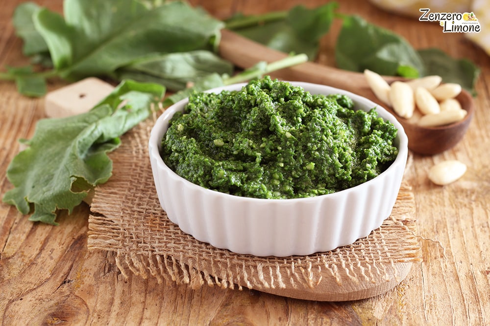Pesto com folhas de rabanete