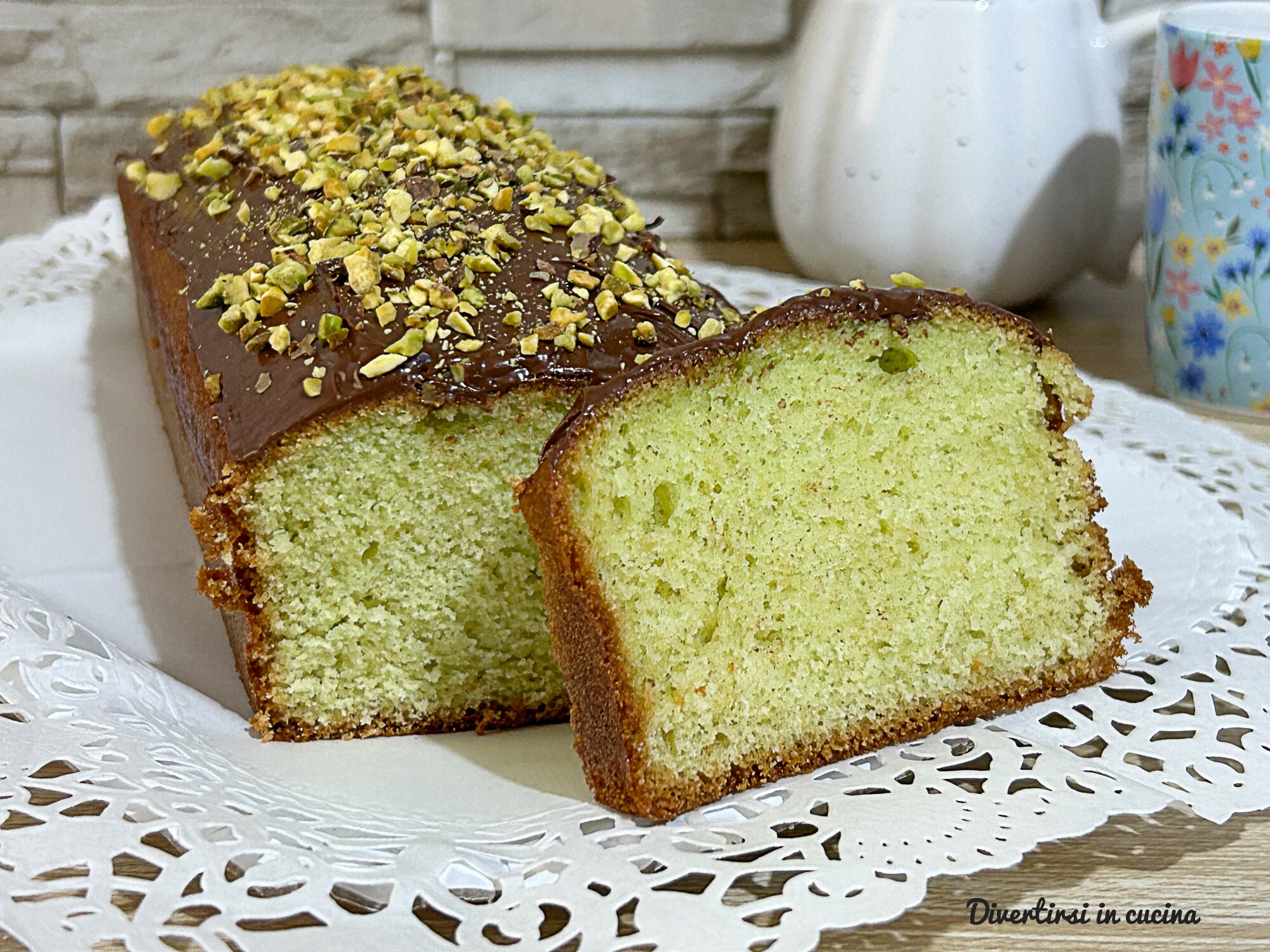 Plumcake de menta e Nutella