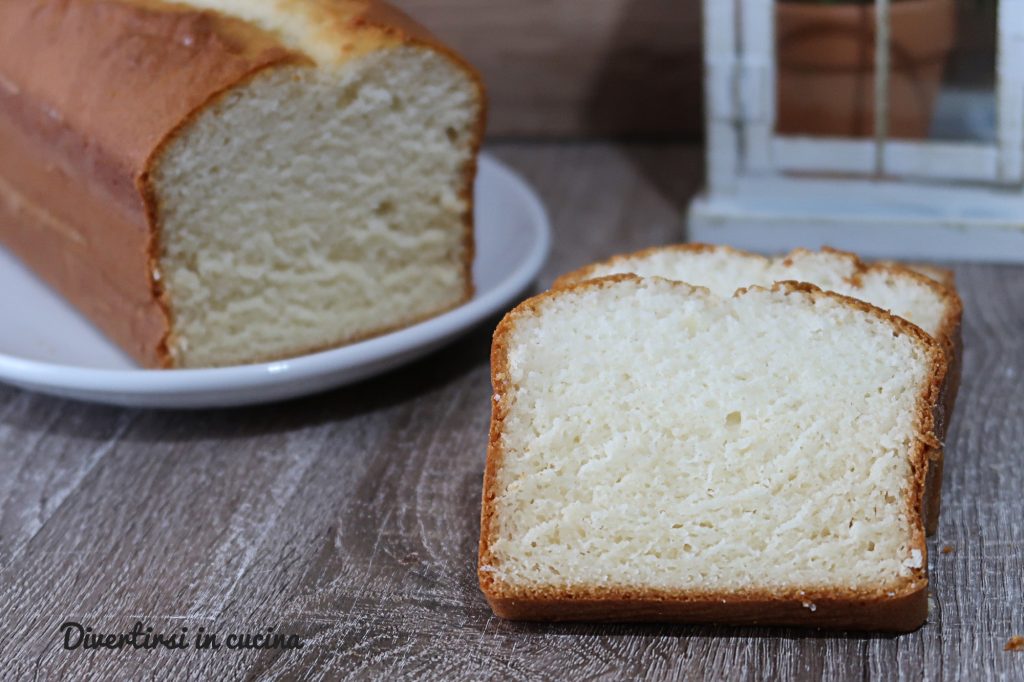 Plumcake com apenas claras