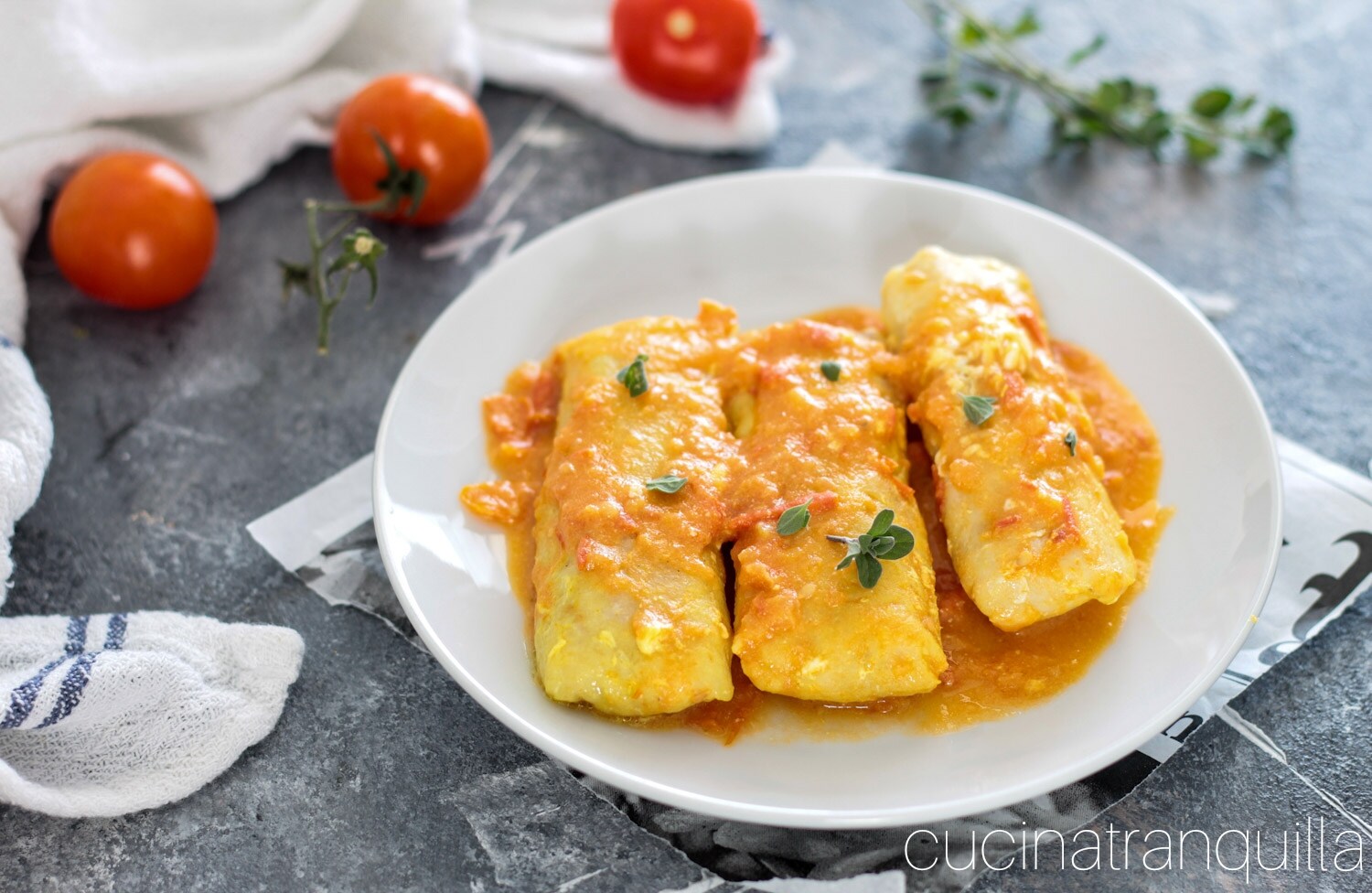 Corações de bacalhau ao molho de tomate