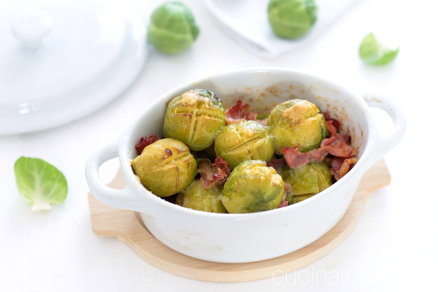 Couve-de-Bruxelas gratinada