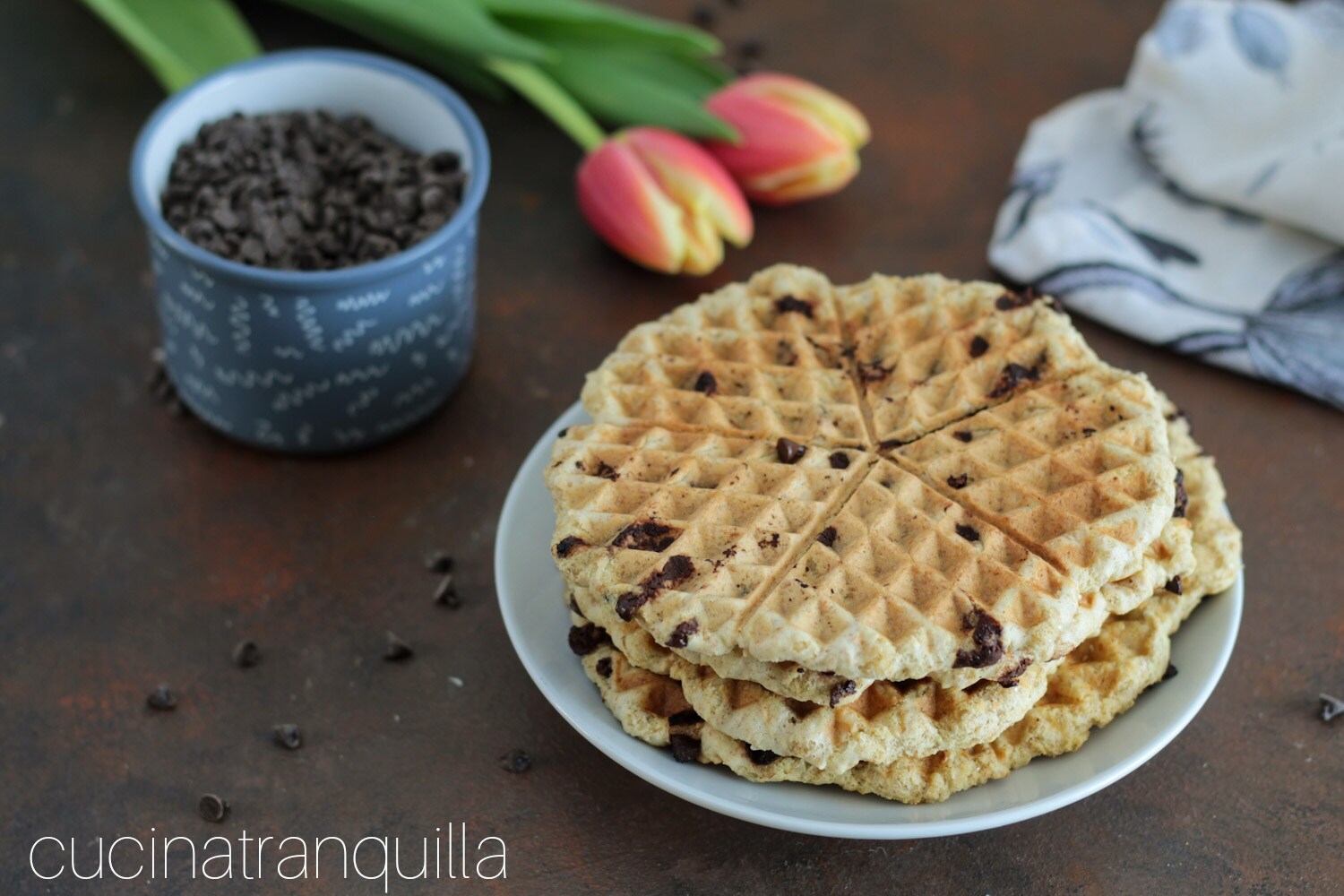 Waffles crocantes integrais