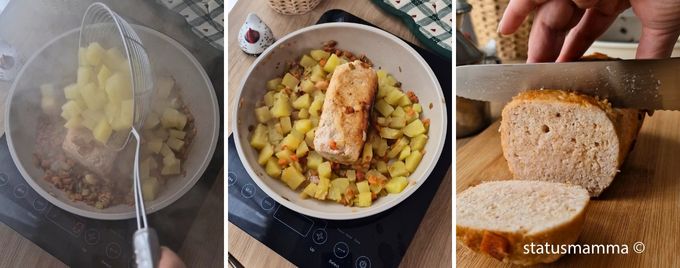 Procedimento para Preparar o Rocambole de Frango e Batatas 3