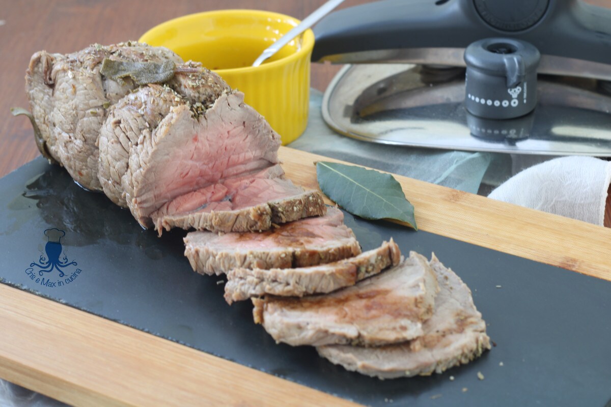 Rosbife na panela de pressão