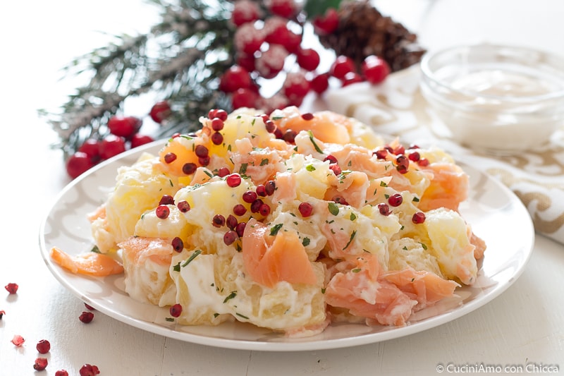 SALADA DE BATATA E SALMÃO