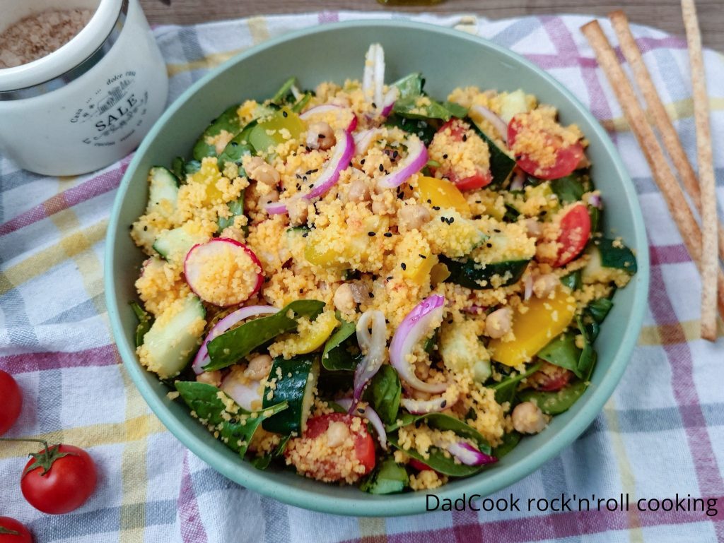 Salada de Cuscuz Fria": A principal consulta, específica para o prato.