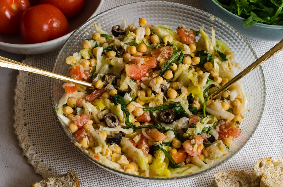 Salada de grão-de-bico