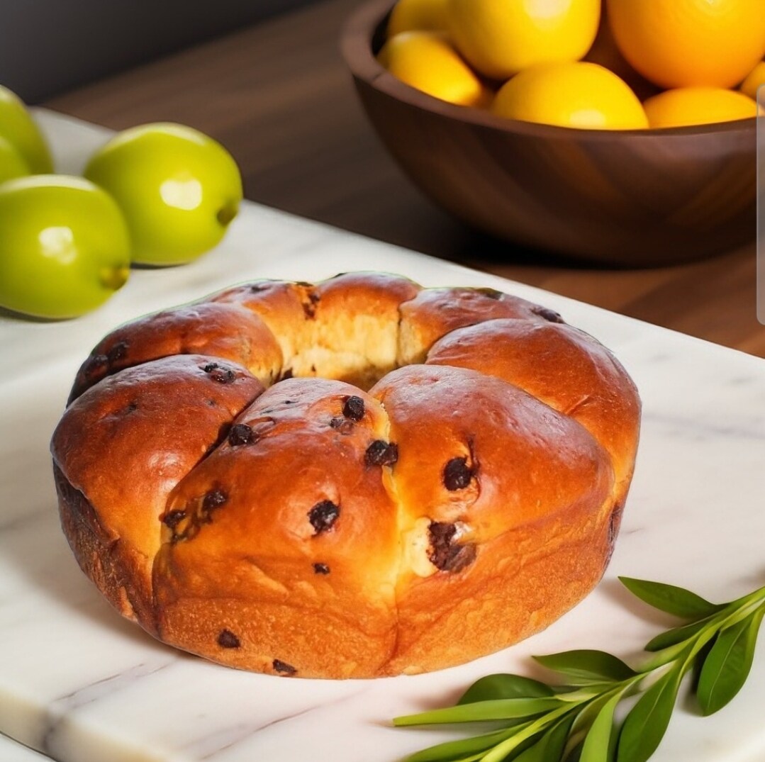 A rosca de pão brioche com farinha FiberPasta