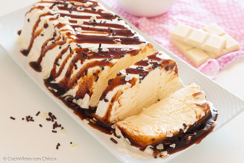 Semifreddo de chocolate branco