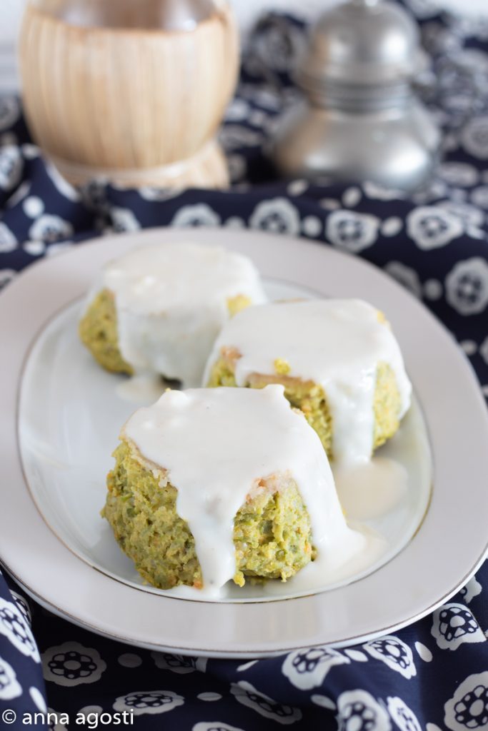 Sformato de abobrinha com creme de queijo