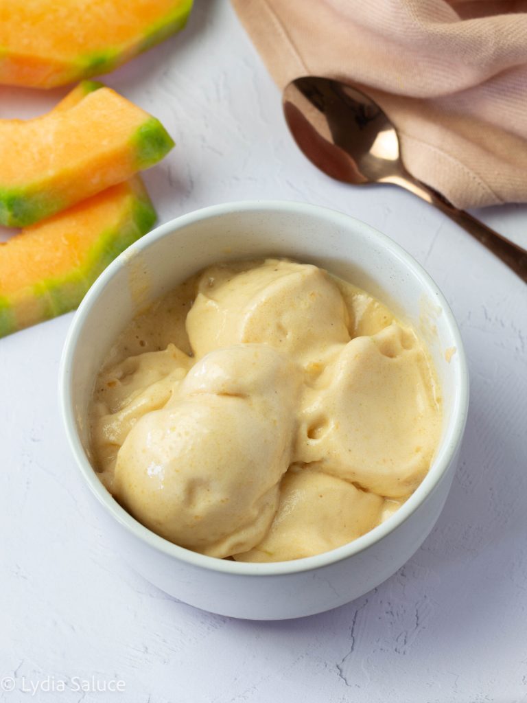 Sorvete de Nana com melão