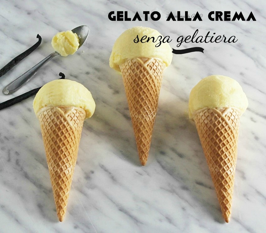 Sorvete de creme sem sorveteira