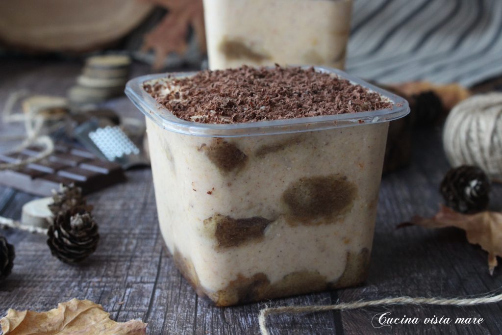 Taças de creme de abóbora Cozinha vista mar