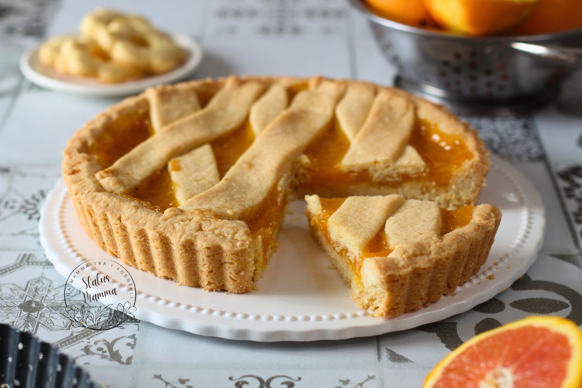 Torta Macia com Geleia de Laranja