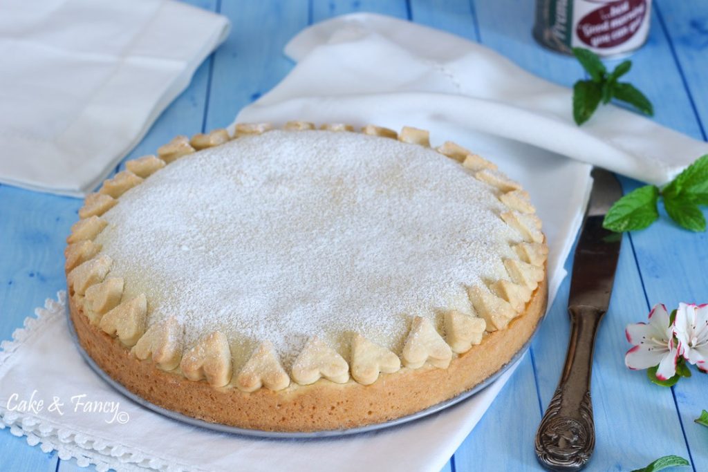 Torta coberta com ricotta
